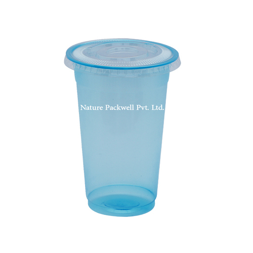 Blue Plastic Glass