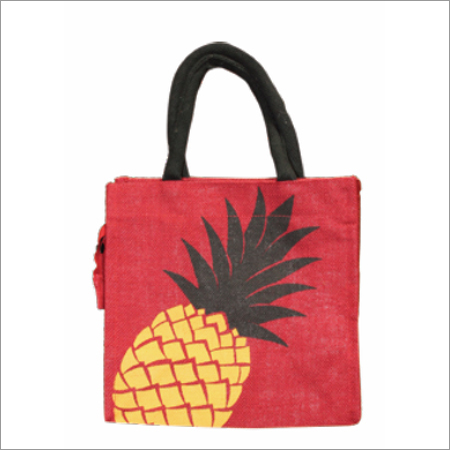 Jute Lunch Bag Size: 30 X 25 X 15 Cm