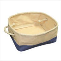 Jute Storage Bin With Rope