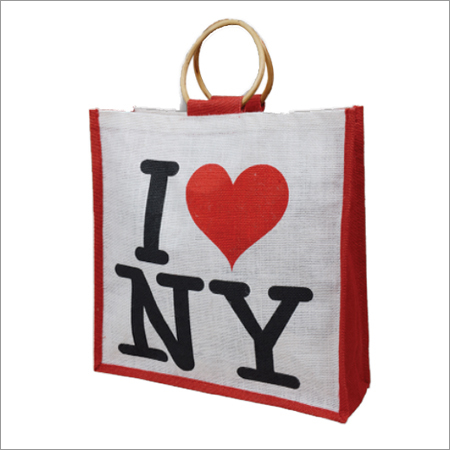 Jute Printed Shopping Bags