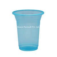 Blue Disposable Glass