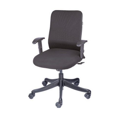 Astra Series - Fabric & Metal, Dark Gray | Ergonomic Design, Adjustable Height, Swivel Base, Back Support