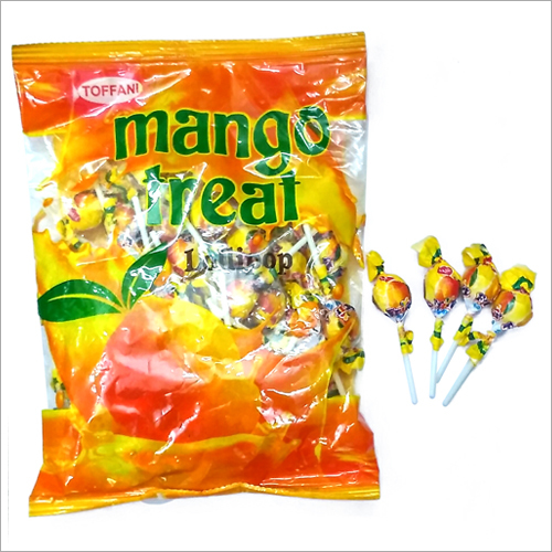 Lollipop - Sugar, Varied Sizes, Yellow | Mango Flavored, Individually Wrapped, Portable Snack
