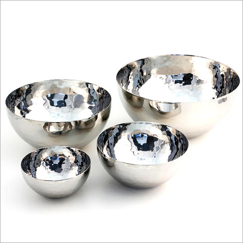 Silver Round Stainless Steel Bowl