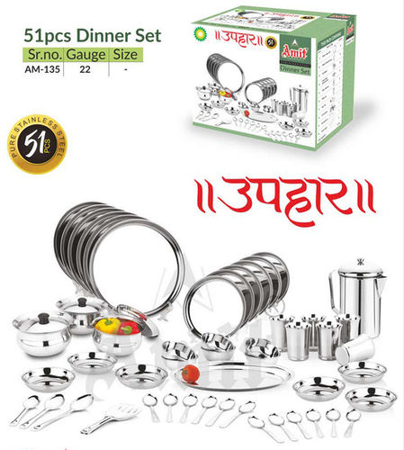 Steel Dinner Set