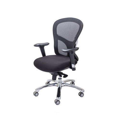 Astra Series - Mesh & PU Leather, W67xD62xH110cm, Black | Ergonomic Design, Adjustable Height, Lumbar Support, PU Casters