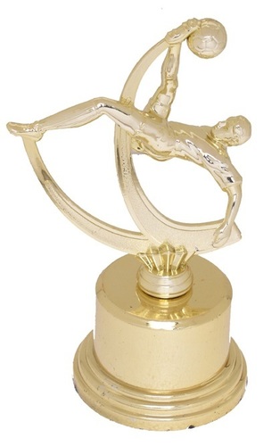 Football Trophy Cup - Aluminium, 8 Inch, Golden | Artificial Style, Sport Trophy Award, Ideal for Business Gift and Souvenir, 300g
