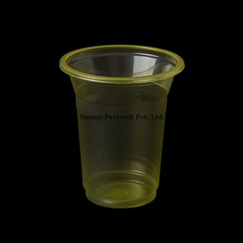 Green Disposable Glass