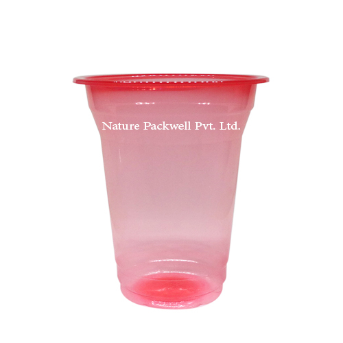 Red Plastic Disposable  Glass