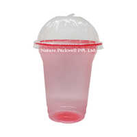 Red Plastic Disposable  Glass