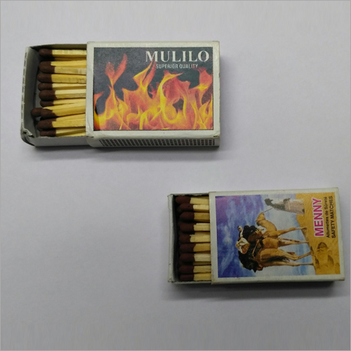 Safety Matches - Wood and Phosphorus, 50 Matches per Box | Easy Ignition, Convenient Size, Reliable Lighting, Cardboard Box, 3 Seconds Burn Time