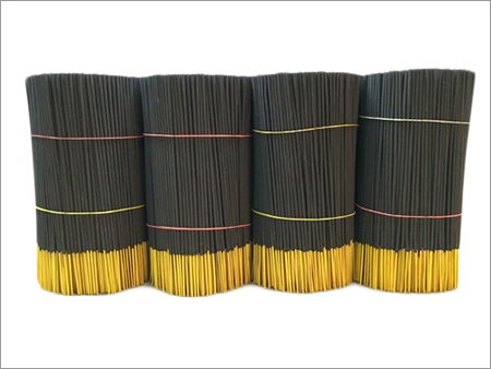 Black Raw Agarbatti - Bamboo Charcoal, 10x10x20cm, Black | Pure Floral Fragrance, Long Lasting, Eco-Friendly, Bundled 500 Sticks