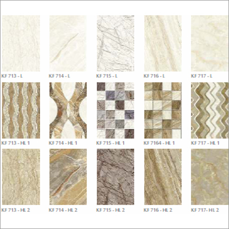 Glossy 250x375mm - Ceramic, 250x375mm, Beige | Durable, Water Resistant, Scratch Resistant, High Gloss Finish