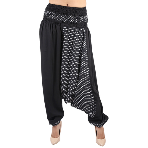 Viscose Poly Crepe Party Wear Black Harem Trouser Poly Crepe Afghani Trouser