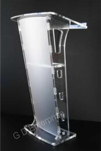 Easy To Install Acrylic Lecture Stand