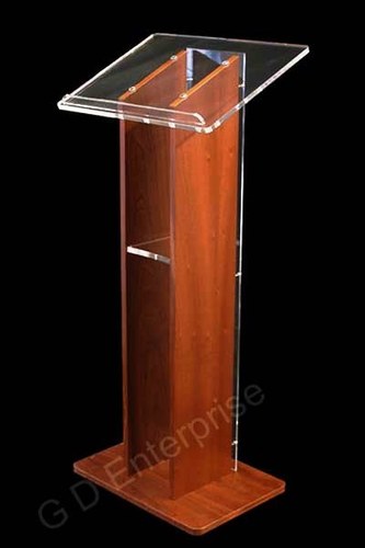 Wood Acrylic And Wooden Podium