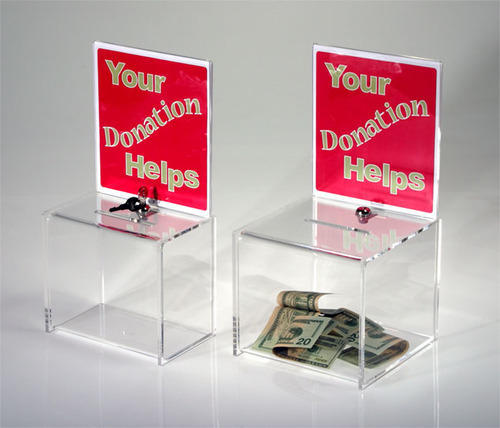 Acrylic Charity Box