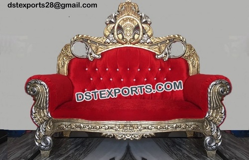Stylish Wooden Carved Wedding Sofa