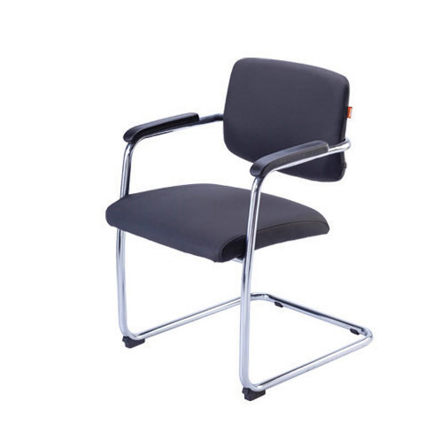 Visitor Series - Metal and Fabric, Black | Ergonomic Design, Durable Frame, Comfortable Seating, Easy Assembly