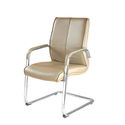 Visitor Series - Leather, 22x24x36 inches, Beige | Ergonomic Design, Durable Material, Comfortable Seating, Easy Assembly