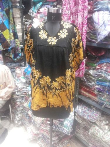 Black And Yellow Ladies Wear Kurti