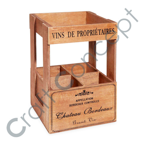 4 Small Block Wooden Box No Assembly Required