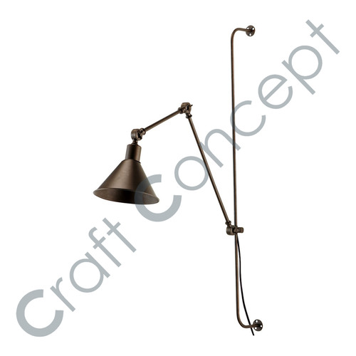 Dynamic Wall Lamp - Aged Iron Mini Projector Design | Eco-Friendly Clamp Mount for Versatile Urban Decor