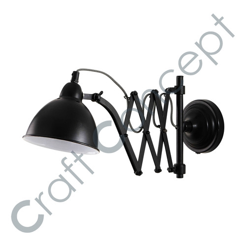 Zig-Zag Adjustable Black Lamp No Assembly Required