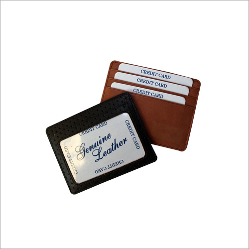 3 Slot Leather Card Holder