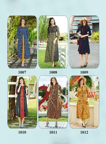 Multi Color Ladies Fancy Kurtis