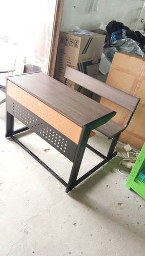 School Dual Desk - Iron, 3ft x 2ft x 2.5ft | Acid Resistant, Durable, Fireproof, UV Resistant, Easy to Clean, Non Toxic, Lightweight