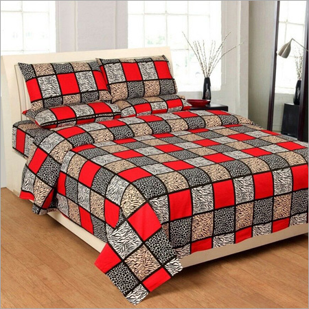 Cotton Checkered Double Bed Sheet