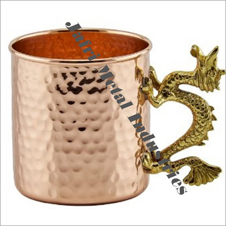 Double Hammered Copper Mugs
