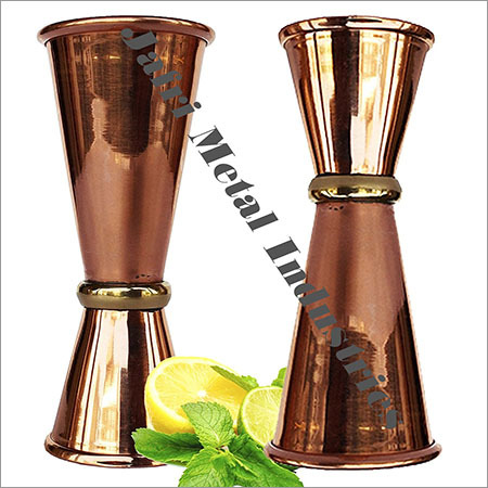 Copper Double Jigger Cocktail Shot Glasses