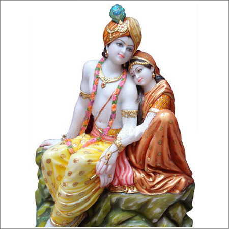 Lord Radha Krishna Marble Statue