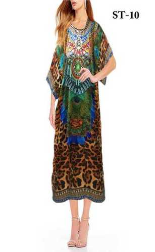 Digital Printed Beach Georgette Kaftan