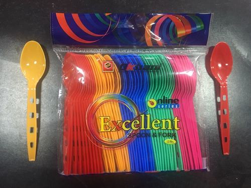 Plastic Coloured Spoon