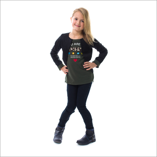 Girls Garment - Cotton Blend, Size 6-8 Years, Black | Soft Fabric, Stylish Design, Comfortable Fit, Durable Material