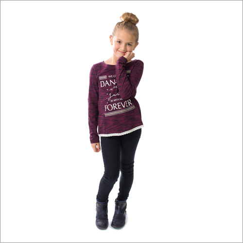 Girls Garment - Cotton Blend, 22 Inches, Burgundy | Soft Fabric, Stylish Design, Comfortable Fit, Durable Material, Easy Care