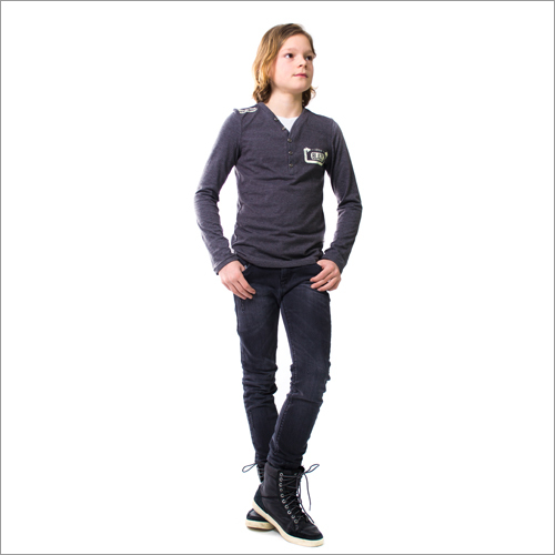 Boys Garment - Cotton Blend, Medium, Gray | Soft Fabric, Stylish Design, Comfortable Fit, Durable Material, Machine Washable