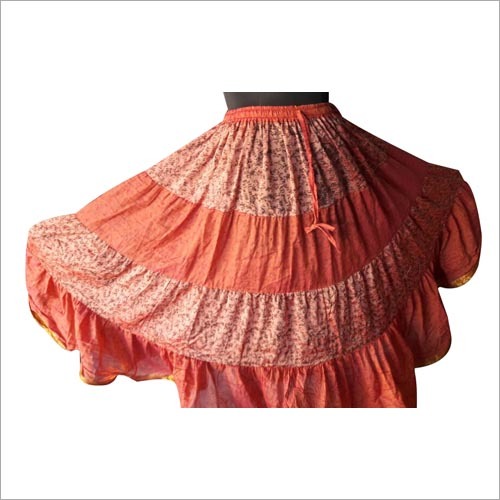 Orange Latest Skirt