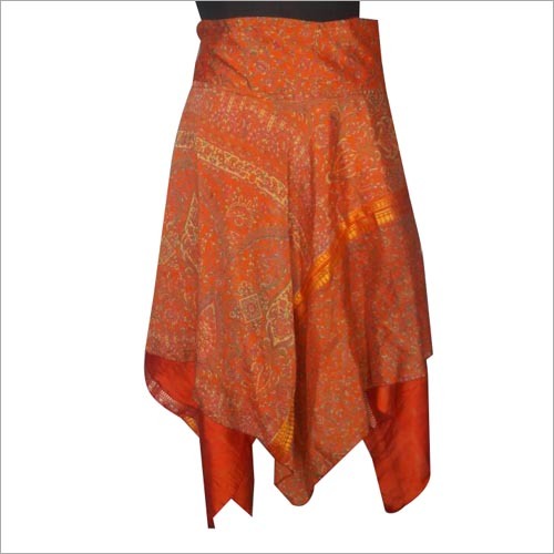 Orange Women Skirt