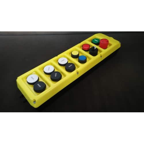 Yellow Push Button Pendant Station 10 + 2