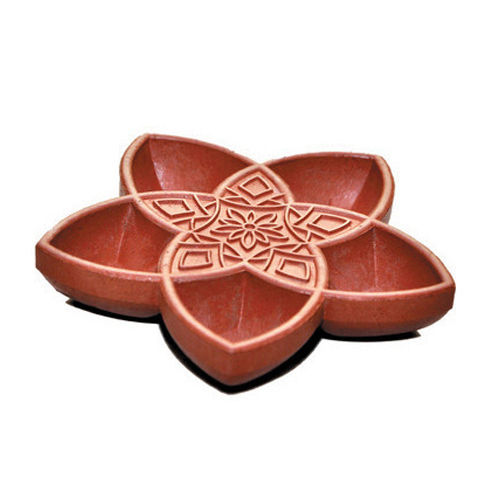 Clay Flower Diya