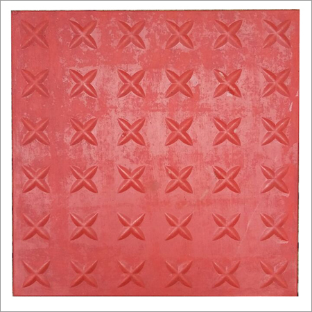 Star Paver Block - Concrete 12x12 Inches Red 50 MPa Compressive Strength Durable Non-Slip Surface Weather Resistant Easy Installation