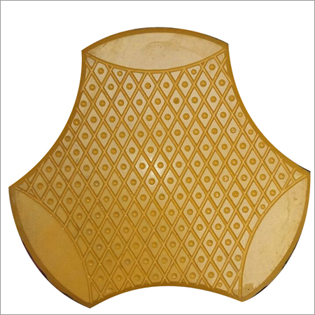 40 MM to 60 MM Forward Cosmic Paver Block - Concrete 40-60mm Yellow | Durable Weather Resistant Embossed Zig-Zag Texture