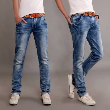 Casual Slim Fit Blue Jeans
