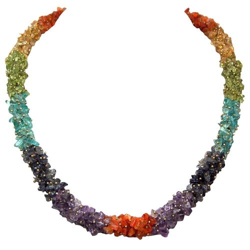 7 Chakra Cluster Necklace