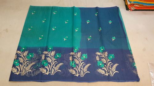 Embroidery Kota Doria Saree Embroidery Kota Doria Saree