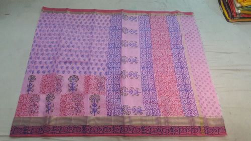 HandBlock Print Kota Doria Saree HandBlock Print Kota Doria Saree